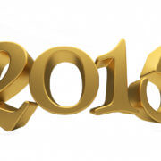 Gold 2015 lettering isolated